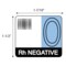 Nevs Label, O Rh Negative 1-1/2" x 1-7/10" White w/Blue & Black LBW-0034 - alternate 2